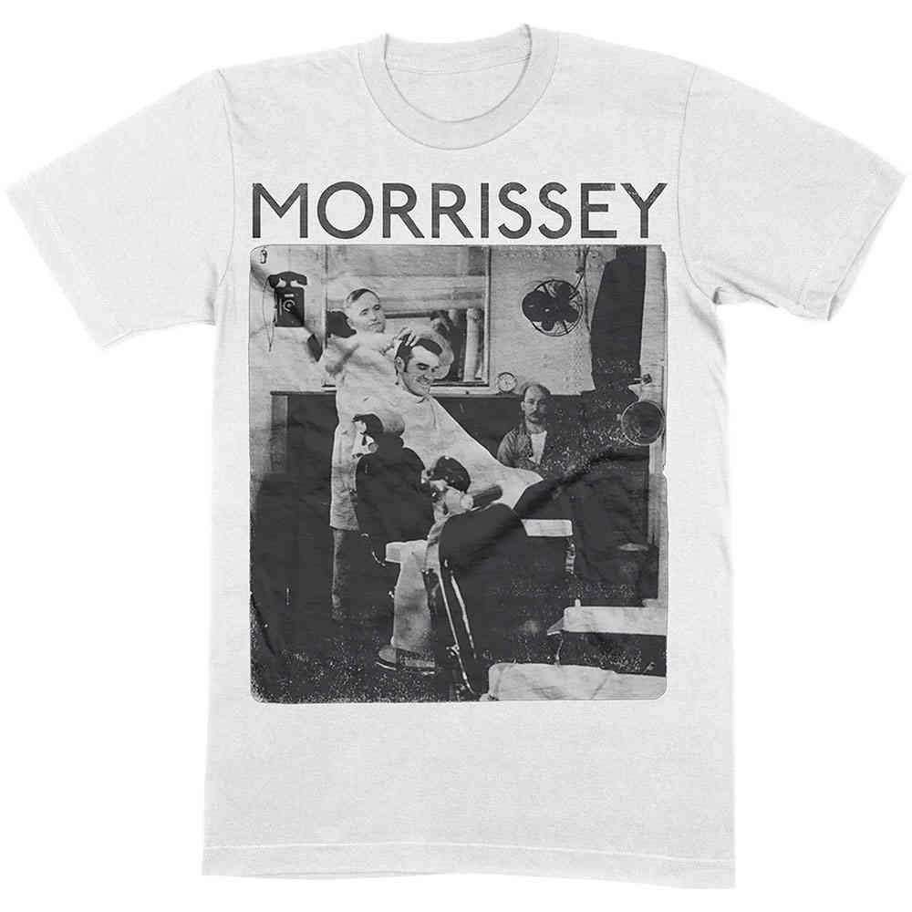 Morrissey - Barber Shop Heren Tshirt - Wit